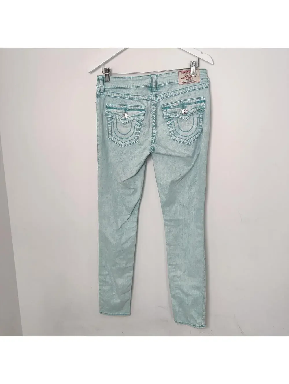 True Religion Super Skinny Jeans Size 29 Light Acid Wash - Picture 2 of 9